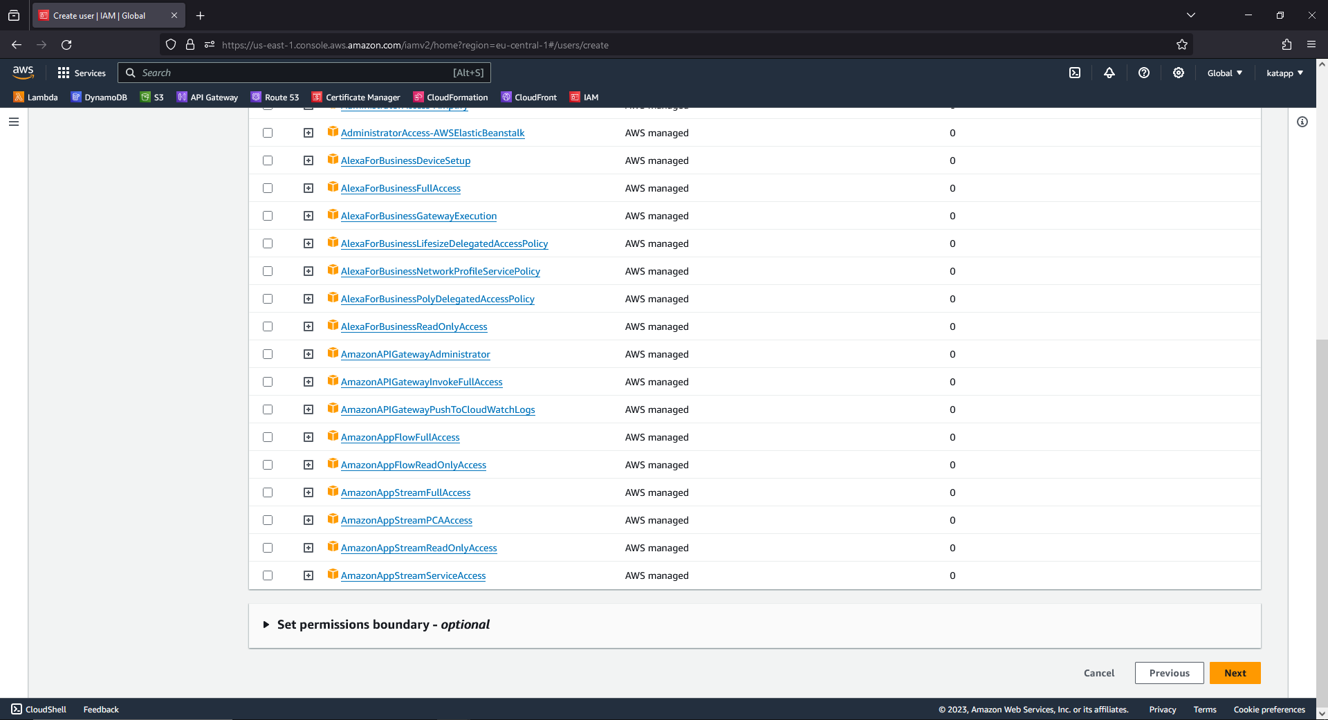 AWS IAM Create User - Permissions 3
