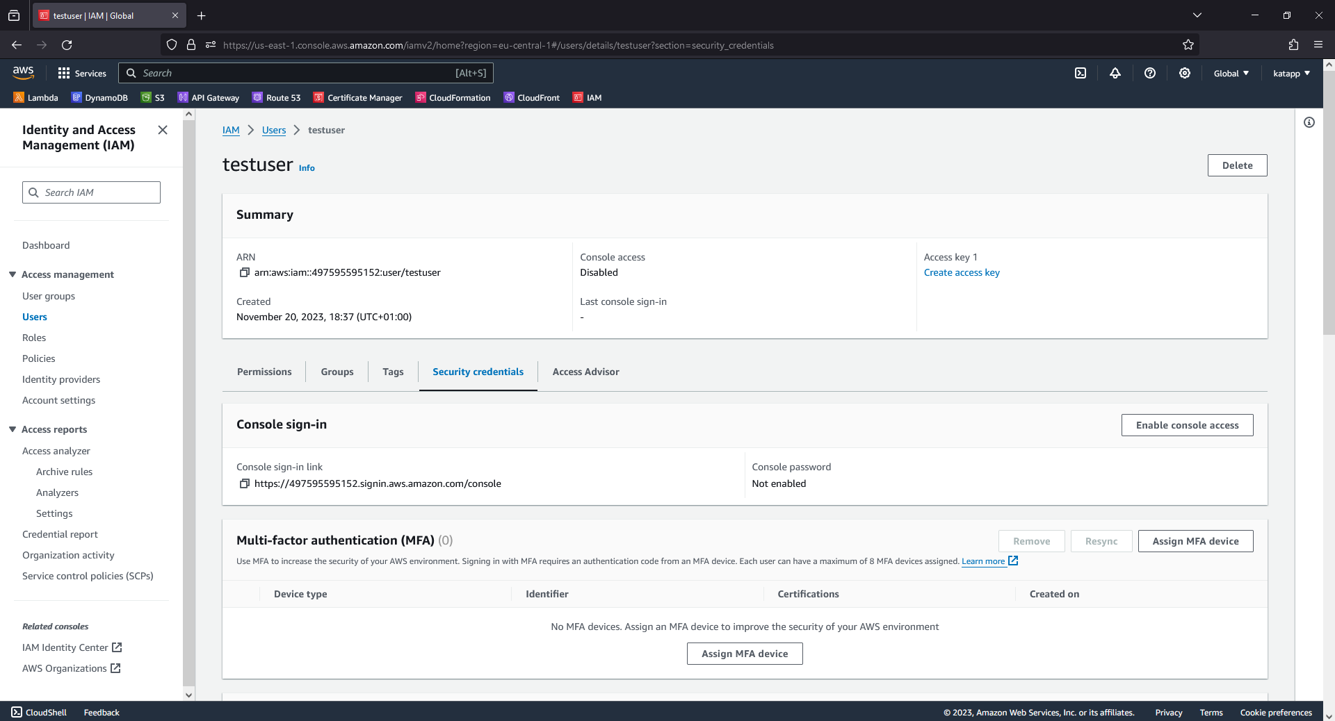 AWS IAM Create User - Permissions 1